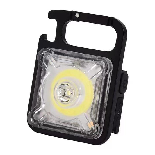 Keychain light COB multifunctional camping light portable light outdoor lighting work light mini keychain flashlight