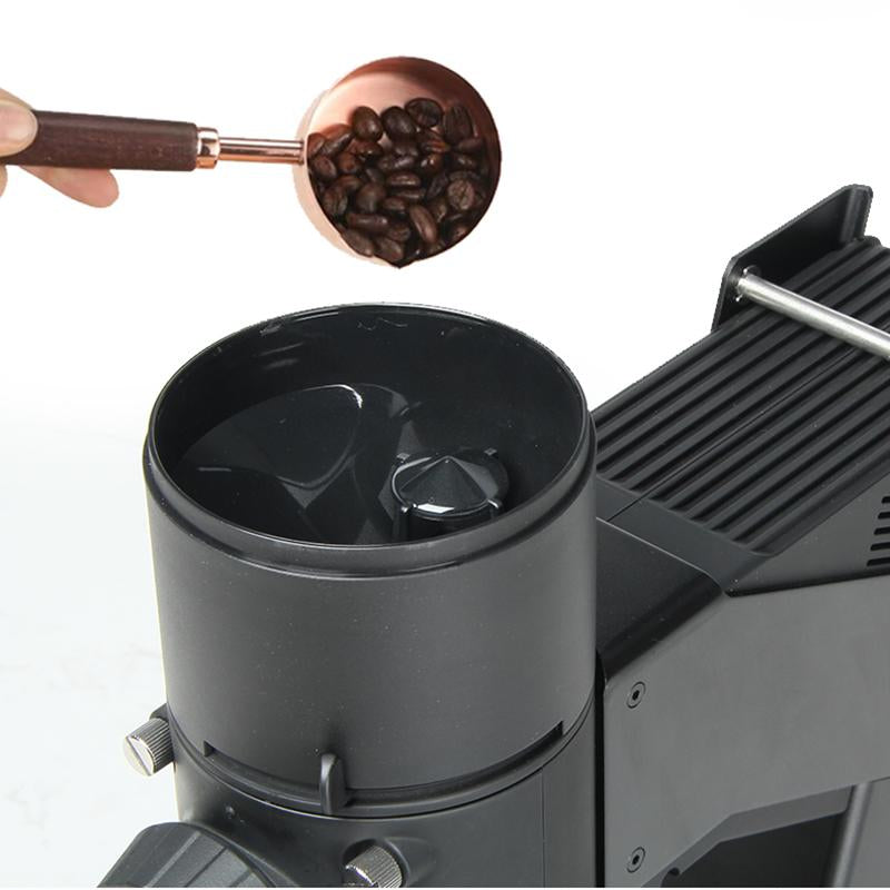 Professional flat burr espresso coffee bean machine with grinder electric for household
