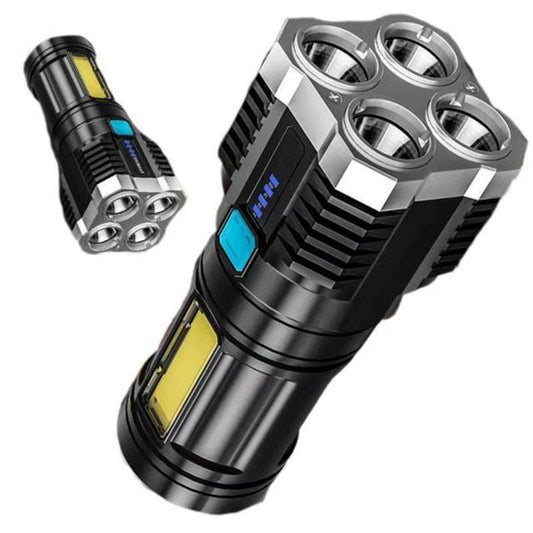 Strong light flashlight LED rechargeable work light outdoor multifunctional explosion-proof waterproof concentrating tactical flashlight wholesale