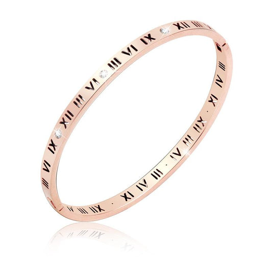 Hot sale in Europe and the United States Roman numeral titanium steel jewelry