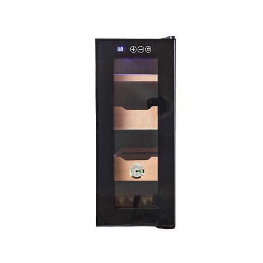 Source manufacturers constant temperature moisturizing cigar cabinet semiconductor air-cooled single temperature tobacco and alcohol display cabinet refrigerated small cigar cabinet