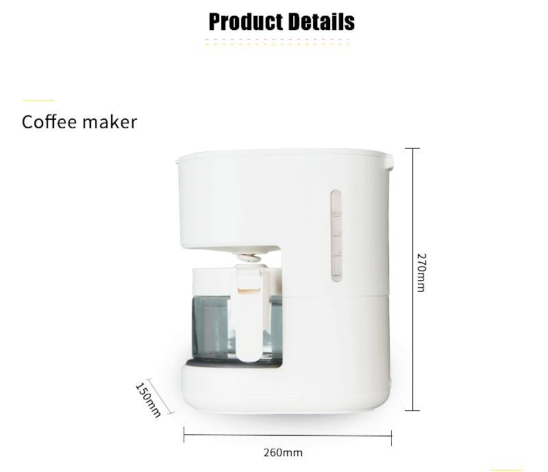 800ml Home Office Coffee Maker Home Office American Drip-type Coffee Tea Machine
